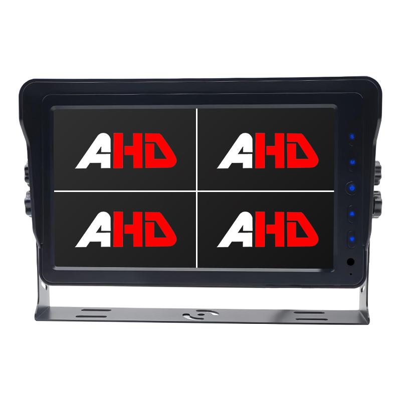 10.1 လက်မ AHD Quad View Display အကြီးစားလုပ်ငန်းသုံး Bus Truck Monitor