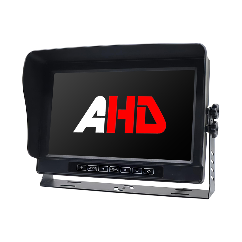 10.1 လက်မ IP69K ရေစိုခံ 2CH AHD ထည့်သွင်းမှုများ ထိတွေ့ခလုတ်များ ယာဉ်မော်နီတာ