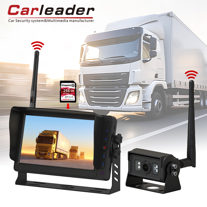 Carleader 7 လက်မ DVR မှတ်တမ်း 2.4GHz ဒီဂျစ်တယ်ကြိုးမဲ့စောင့်ကြည့်လေ့လာခြင်းစနစ် ----