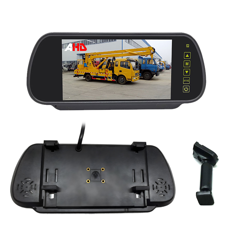 Carleader Dual Installation 7 လက်မ 2AV Inputs AHD Rear View Mirror Monitor--ယာဉ်ဘေးကင်းရေးအတွက် Grear ရွေးချယ်မှု