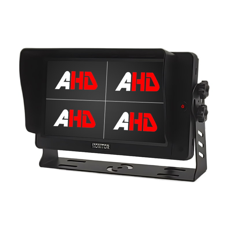 Carleader 7 လက်မ တောက်ပမှု မြင့်မားသော AHD Quad View Heavy Duty Vehicle Bus Truck Monitor