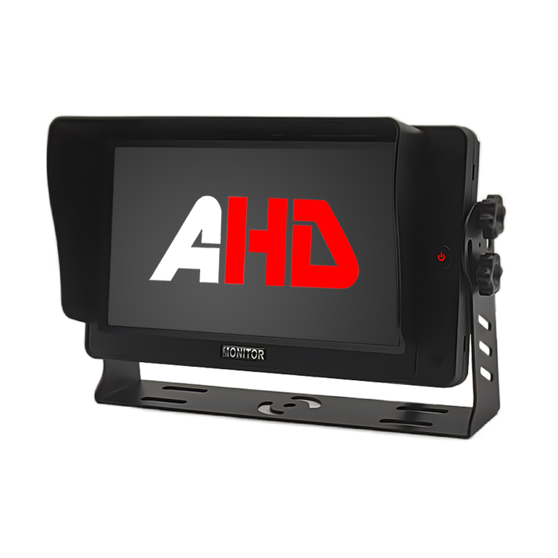 Carleader 7 လက်မ 2CH AHD Inputs သည် Single Button ဖြင့် Reversing Vehicle Monitor