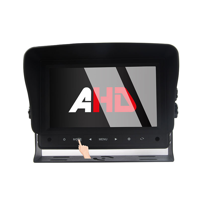 Carleader 7 လက်မ Touch Buttons 2CH Heavy Duty AHD Vehicle Montior