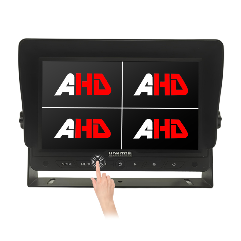 Carleader 7 လက်မ Quad Split Screen AHD Touch Buttons Reversing Monitor