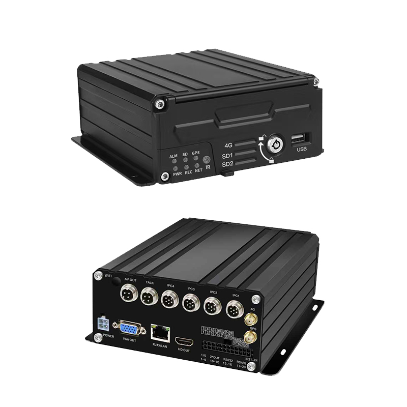 ယာဉ်အန္တရာယ်ကင်းရှင်းရေးအတွက် 4CH IPC HDD မိုဘိုင်း NVR