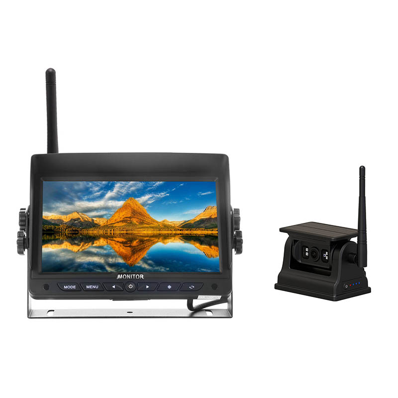 7 လက်မ 2.4G ဒီဂျစ်တယ်ကြိုးမဲ့ Monitor သံလိုက် Solar System စနစ်