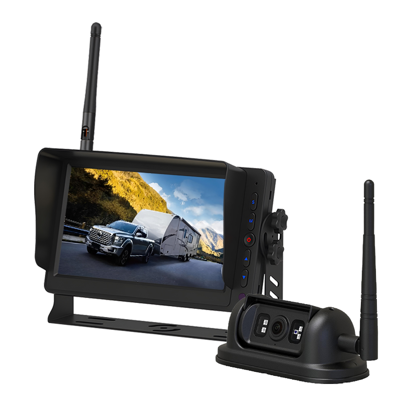 7 လက်မ 2.4GHz ဒစ်ဂျစ်တယ်ကြိုးမဲ့ HD ကင်မရာနှင့် Monitor စနစ်