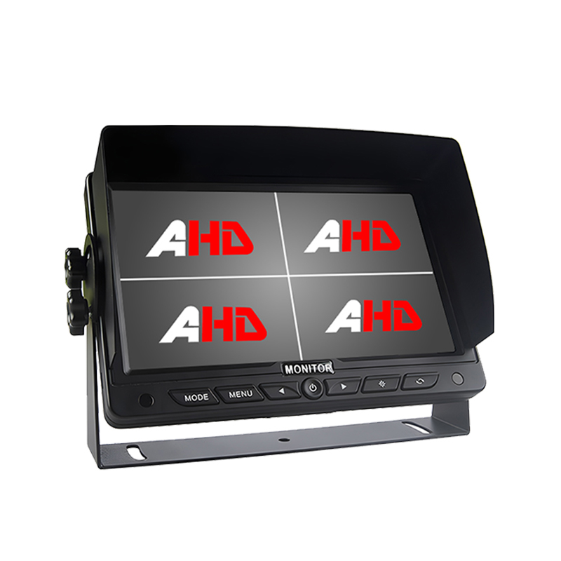 7 လက်မ 4CH AHD Inputs Quad Display Heavy Duty Vehicle Monitor