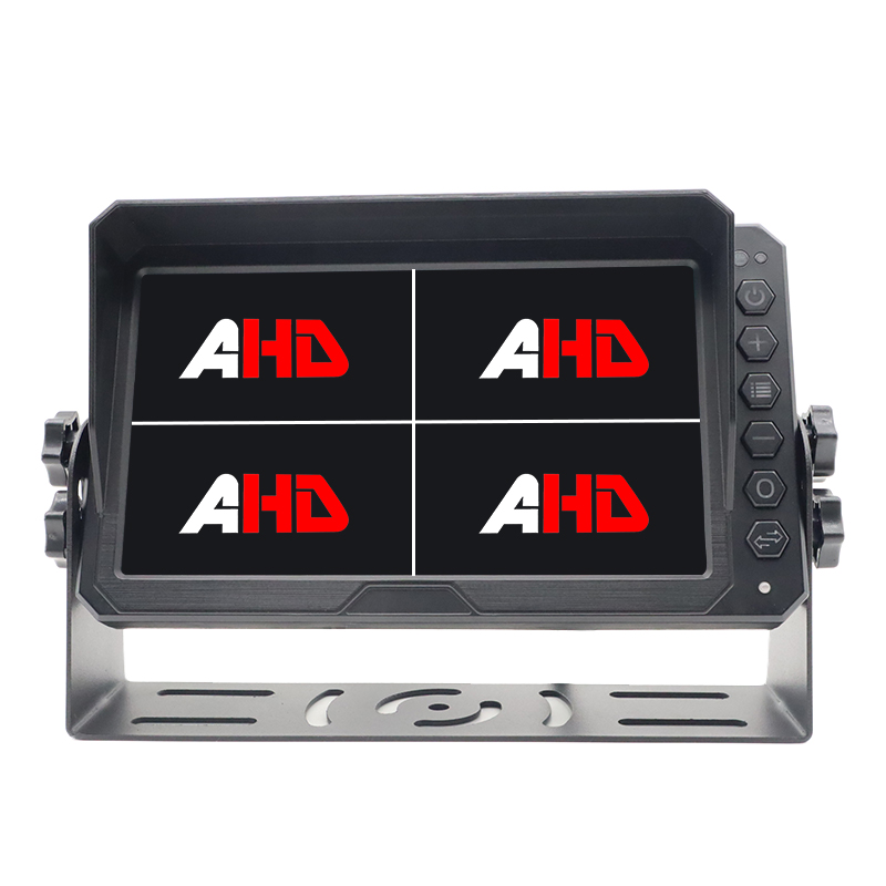 7 လက်မ 4CH Quad Display AHD Heavy Duty Vehicle Backup Monitor