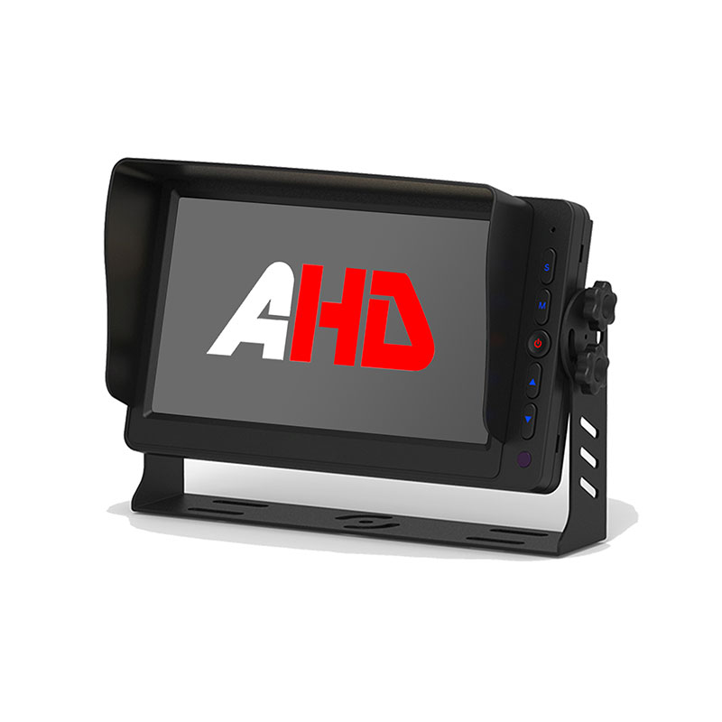 Backlit Buttons 5 ခုနှင့် Dual Video Inputs ပါရှိသော 7 လက်မ AHD ယာဉ်မော်နီတာ