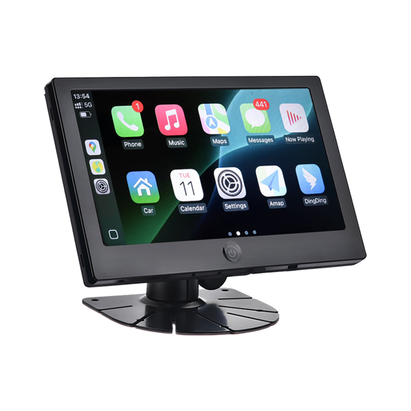 7 လက်မ IPS လုပ်ငန်းသုံးယာဉ် AHD Monitor သည် CarPlay မာလ်တီမီဒီယာကို ထောက်ပံ့ပေးသည်။